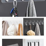 Yapışkanlı Şeffaf Duvar Askısı Banyo Mutfak Düzenleyici Pratik Askılık