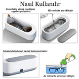 Gözlük, Saat, Küpe, Kolye, Makyaj Fırçası, Ultrasonik Temizleyici Dezenfekte Cihazı