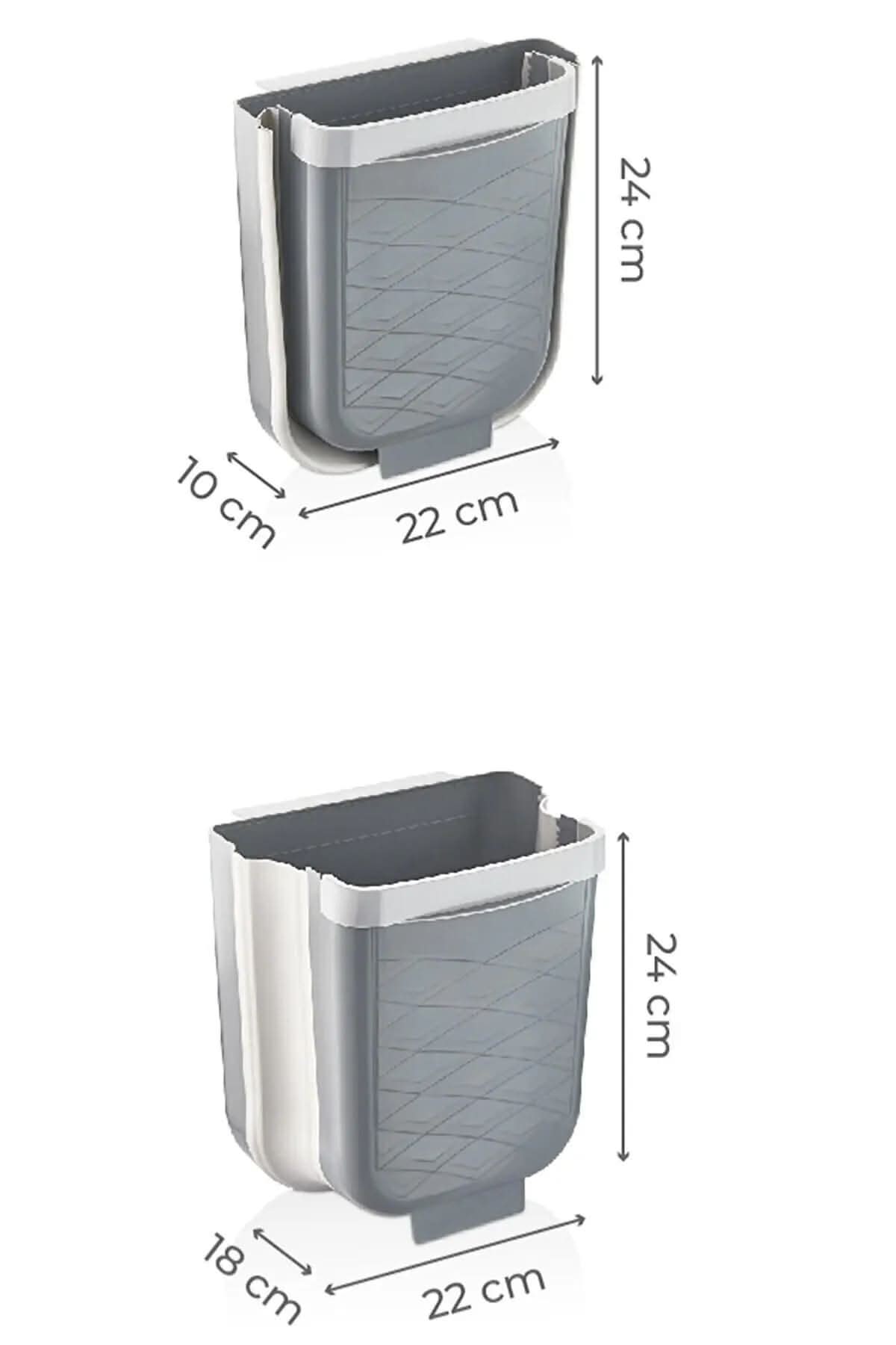 ♻️ 6 LİTRE KATLANABİLİR ÇÖP KOVASI - dibidip 