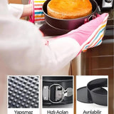 3 PARÇA METAL & KELEPÇELİ KEK KALIP SETİ