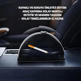 Araç İçi Küllük Metal Hazneli Kayar Kapaklı