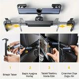 Koltuk Arkası Ayarlanabilir Tablet Telefon Tutucu