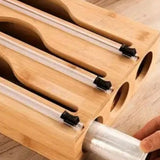 Bambu 3 lü Streç Film Ve Folyo Kesici Düzenleyici, Streç Folyo Kutusu