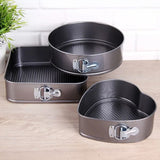 3 PARÇA METAL & KELEPÇELİ KEK KALIP SETİ