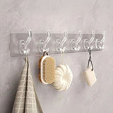 Yapışkanlı Şeffaf Duvar Askısı Banyo Mutfak Düzenleyici Pratik Askılık