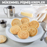 7 BÖLMELİ EMOJİLİ DÖKÜM PANKEK TAVA