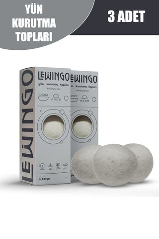 Çamaşır Yün Kurutma Topu Doğal Yumuşatıcı Kurutma Makinesi İçin 3 Adet