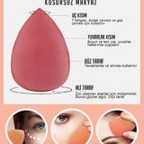 💖8 Lİ STANDLI PEMBE MAKYAJ SÜNGER SETİ - dibidip 