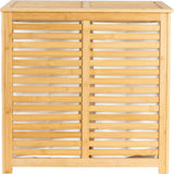 İBİCO 2 BÖLMELİ AHŞAP BAMBU KİRLİ ÇAMAŞIR SEPETİ