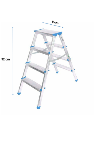 4+4 ÇİFT BASAMAKLI METAL MERDİVEN