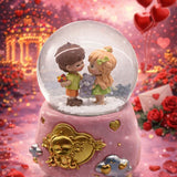 LOVE BÜYÜK BOY & 10CM PİLLİ & IŞIKLI MÜZİKLİ CAM KAR KÜRESİ