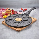 7 BÖLMELİ EMOJİLİ DÖKÜM PANKEK TAVA