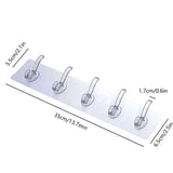 Yapışkanlı Şeffaf Duvar Askısı Banyo Mutfak Düzenleyici Pratik Askılık