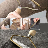 🧥AHŞAP SAPLI TİFTİK TEMİZLEYİCİ - dibidip 