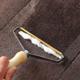 🧥AHŞAP SAPLI TİFTİK TEMİZLEYİCİ - dibidip 