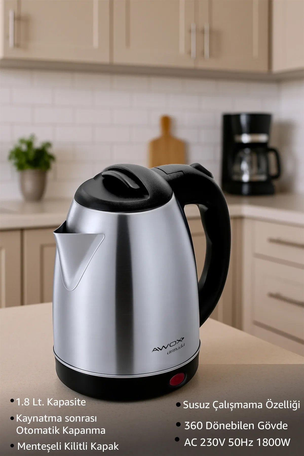 AWOX ARMADA INOX SU ISITICI KETTLE - dibidip 