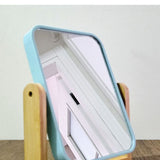 İBİCO İ15-021 DİKDÖRTGENAHŞAP BAMBU AYAKLI MAKYAJ AYNASI