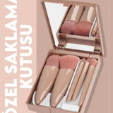 💄AYNALI MAKYAJ FIRÇA SETİ - dibidip 