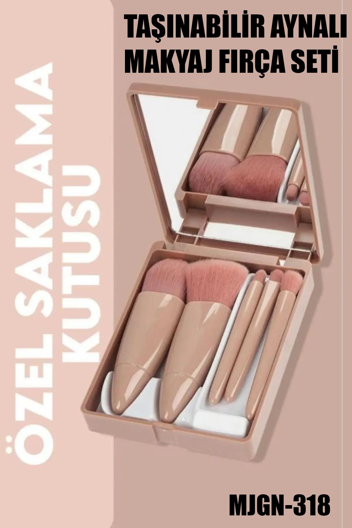 💄AYNALI MAKYAJ FIRÇA SETİ - dibidip 