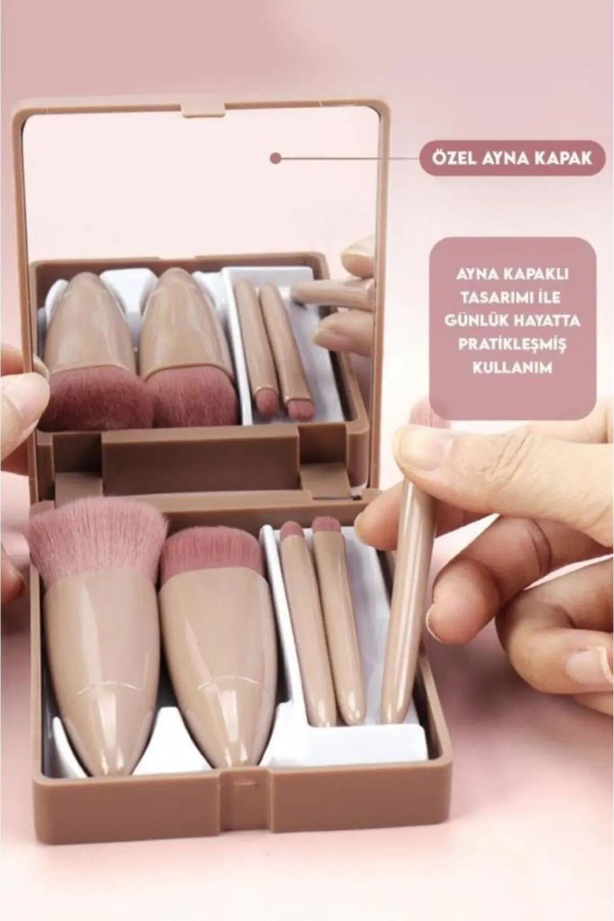 💄AYNALI MAKYAJ FIRÇA SETİ - dibidip 