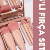 💄AYNALI MAKYAJ FIRÇA SETİ - dibidip 