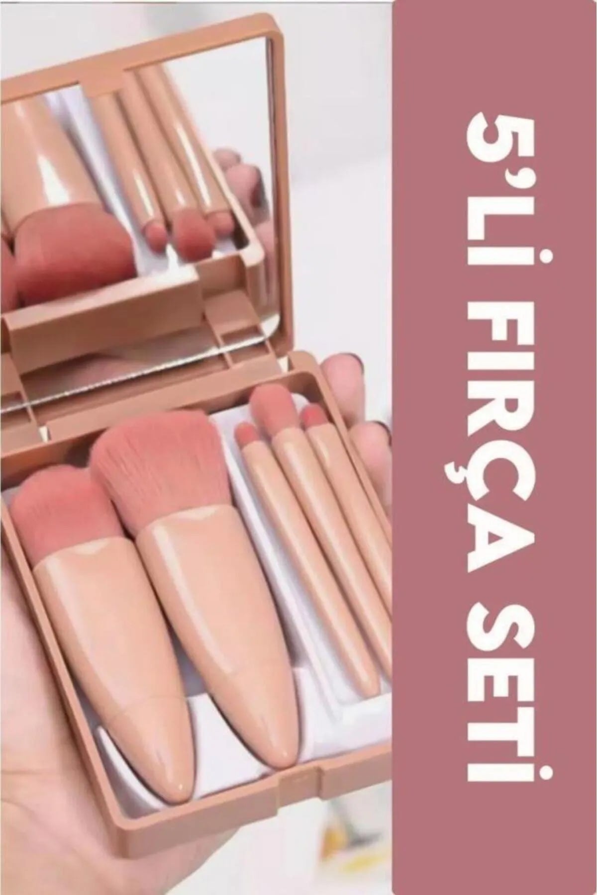 💄AYNALI MAKYAJ FIRÇA SETİ - dibidip 