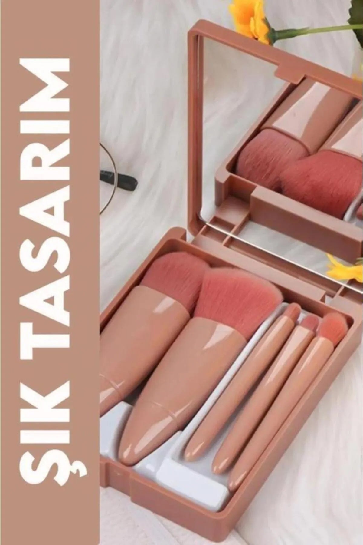 💄AYNALI MAKYAJ FIRÇA SETİ - dibidip 