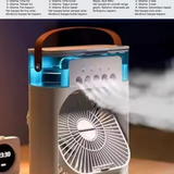 3IN1 Nemlendirici, Gece Lambası ve Soğuk Buharlı Masa Tipi Fan