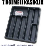 BARONESS GRİ 7 BÖLMELİ KAŞIKLIK - dibidip 