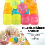 YAKUT 12 PARÇA KOKUSUZ SİLİKON BUZ KÜPLERİ