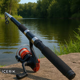 Tam Takim Çantalı Orta Boy 2,10 Metre Teleskopi̇k Kamiş Olta Seti̇ Takımı