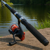 Tam Takim Çantalı Orta Boy 2,10 Metre Teleskopi̇k Kamiş Olta Seti̇ Takımı