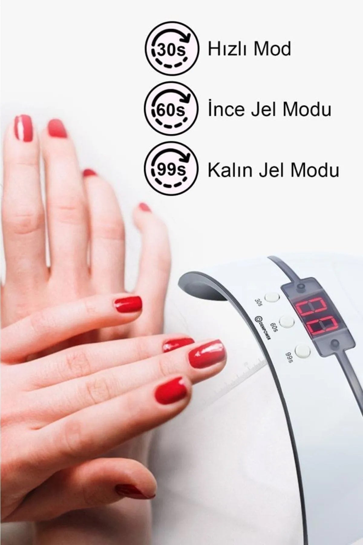 💅DİJİTAL GÖSTERGELİ OJE KURUTUCU - dibidip 