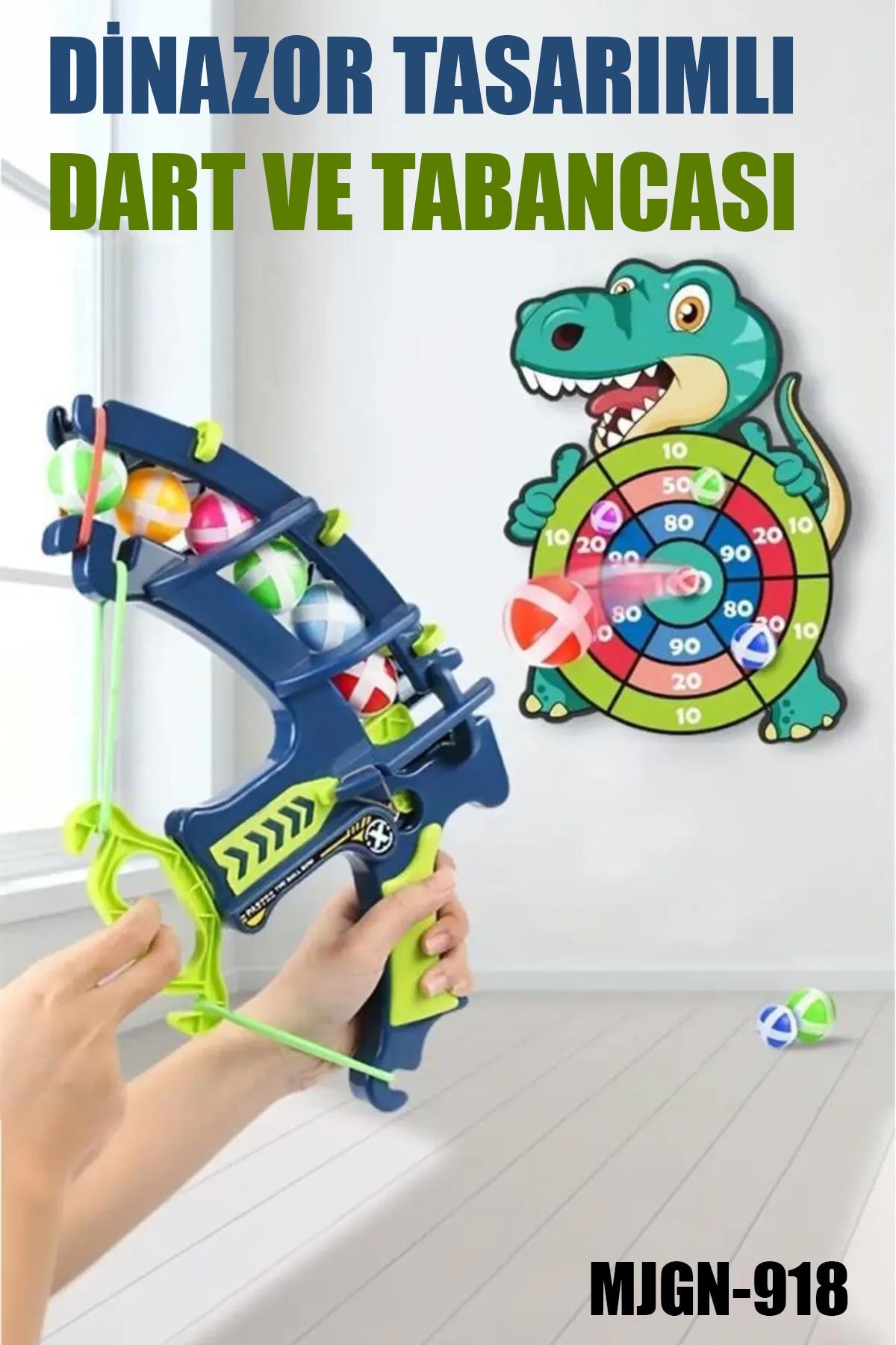 🦕DİNOZOR TASARIMLI DART VE TABANCASI - dibidip 
