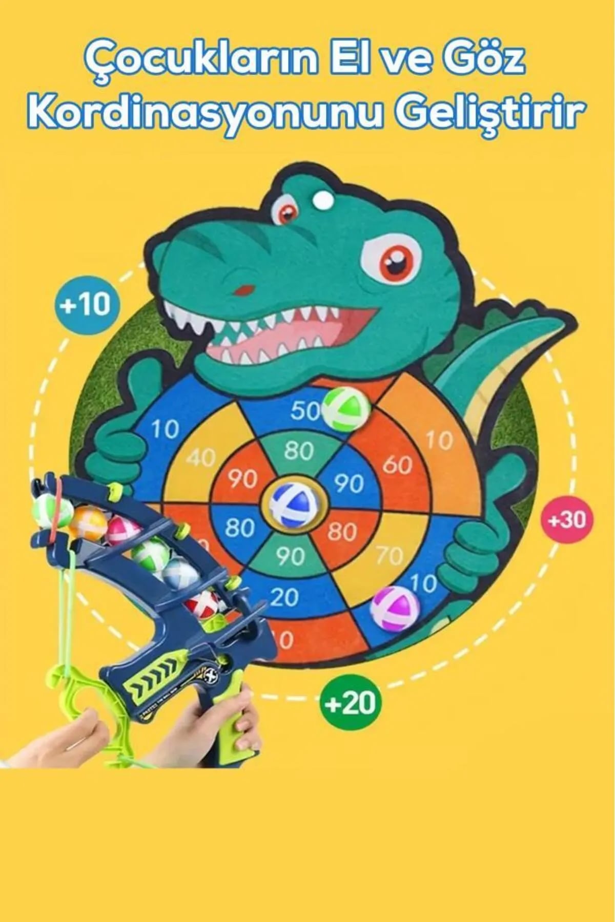 🦕DİNOZOR TASARIMLI DART VE TABANCASI - dibidip 