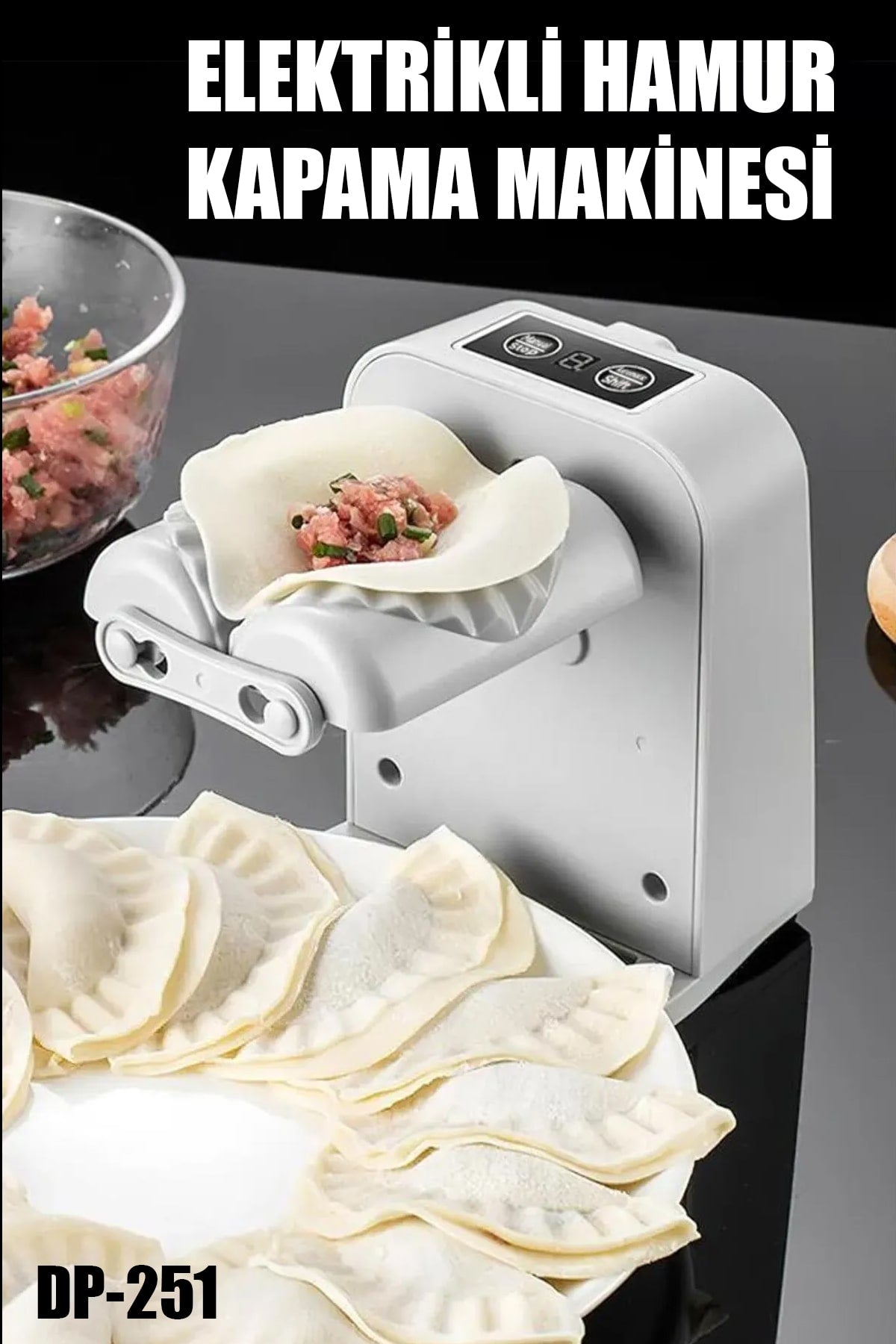 🥟ELEKTRİKLİ HAMUR KAPAMA MAKİNESİ - dibidip 