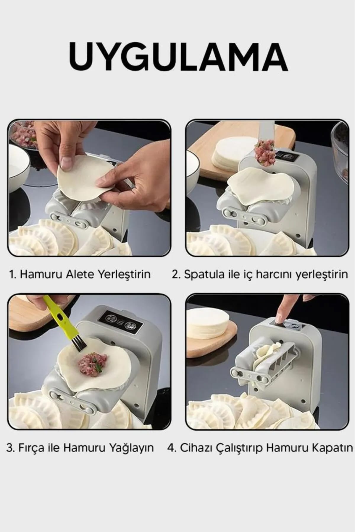 🥟ELEKTRİKLİ HAMUR KAPAMA MAKİNESİ - dibidip 