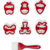 QLUX L-538 PAPYONLU KURABİYE KALIBI FIRÇALI SET