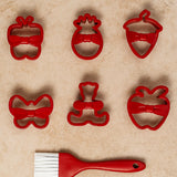 QLUX L-538 PAPYONLU KURABİYE KALIBI FIRÇALI SET