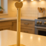 İBİCO KARE ALTLIKLI KALP BAŞLIKLI AHŞAP BAMBU KAĞIT HAVLULUK