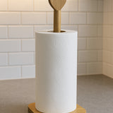 İBİCO KARE ALTLIKLI KALP BAŞLIKLI AHŞAP BAMBU KAĞIT HAVLULUK