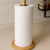 İBİCO YUVARLAK ALTLIKLI KALP BAŞLIKLI AHŞAP BAMBU KAĞIT HAVLULUK