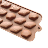 YAKUT 15 GÖZLÜ & DENİZ KABUK ŞEKİLLİ SİLİKON ÇİKOLATA KALIBI