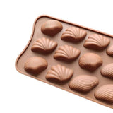 YAKUT 15 GÖZLÜ & DENİZ KABUK ŞEKİLLİ SİLİKON ÇİKOLATA KALIBI