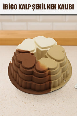 İBİCO İ22-004 KALP ŞEKİL SİLİKON KEK KALIBI