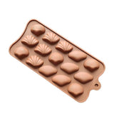 YAKUT 15 GÖZLÜ & DENİZ KABUK ŞEKİLLİ SİLİKON ÇİKOLATA KALIBI