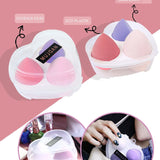 🩷KALP STANDLI 3 LÜ PEMBE MAKYAJ SÜNGERİ - dibidip 