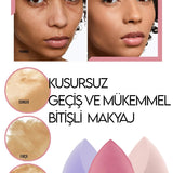 🩷KALP STANDLI 3 LÜ PEMBE MAKYAJ SÜNGERİ - dibidip 