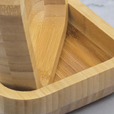 İBİCO KARE AHŞAP BAMBU 6 LI ÇEREZLİK & LOKUMLUK KASE SETİ