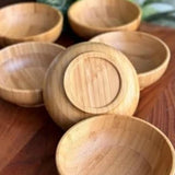 İBİCO MİNİ AHŞAP BAMBU LOKUMLUK & ÇEREZLİK KASE